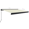 Manually removable cassette awning, cream, 300x250cm