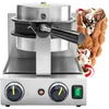 Máquina rotativa de waffle com bolhas 1500w 255x560x318 Hendi 212196