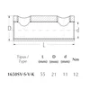 Mechanical connector splicing sleeve with removable head 16-50mm²