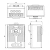 Mechanical hygrostat humidity sensor with rail mounting 35..+95% RH adjustment