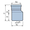 Μείωση PVC 160x110 για εξωτερικά λύματα