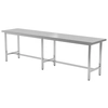 Mesa central de catering em aço inox 220x70x85 Polgast 111227-6