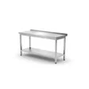 Mesa de catering de acero inoxidable con estante 600x600x850 Hendi 817223