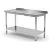 Mesa de catering em aço inox com prateleira 100x60x85 Polgast 103106