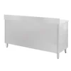 Mesa de catering profesional de acero inoxidable con mueble 150x70x85