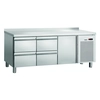 Mesa de refrigeração com gavetas 4 e armário 180x70 Bartscher 110856ma