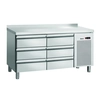 Mesa de refrigeração com gavetas 6 e móvel lateral Bartscher 110854ma