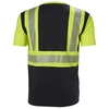Męski T-shirt roboczy Helly Hansen ICU odblaskowy - czarno-żółty, rozmiar L