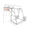 Metal stand with support rail forElectric hoists up to 300kg IORI-CAV300