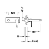 Mezclador de lavabo empotrado Tres Class cromo 20530011