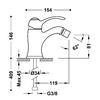 Miscelatore bidet Tres Classic acciaio 24212001AC