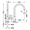 Miscelatore Lavabo Tres Project XXL 24-K Oro Rosa 21190601OP