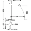 Misturador para lavatório Tres Cuadro alto cromo 00661002