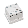 Modulair stopcontact 230V met aarding 1-krotne soa 45x45, Wit