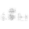 Modularer Drehschalter 3 Pol 100A 0-1 EIN-AUS IP20 Montage auf Schiene oder mit Schrauben