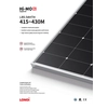 Modulo fotovoltaico Pannello fotovoltaico 430Wp Longi Solar LR5-54HTH-430M BF Cornice nera