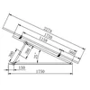 Montagedreieck mit verstellbarem Winkel 15-25st. 1750