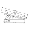 Montagedreieck mit verstellbarem Winkel 15-25st. 1750