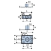 montageplaat 120x40x4mm GW 1/2" binnendraad rechthoekig staal, QS (Quick Stream)