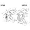 Montaje en techo USW9