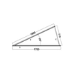 Montāžas trīsstūris RTMG fotoelementi 15st./ 20st./25st