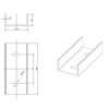 Mounting rail connector L:100mm