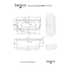 Μπανιέρα ελεύθερης τοποθέτησης Besco Vista 170 - ΕΠΙΠΛΕΟΝ 5% ΕΚΠΤΩΣΗ ΣΤΟΝ ΚΩΔΙΚΟ BESCO5
