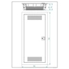 MT ONLINE MULTIMEDIA ställverk 4x12 modul-IP30 metalldörr (48 modul)