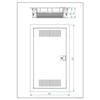 MT ONNLINE MULTIMEDIA-Schaltanlage 3x12 modular IP30 Metalltür (36 modular)