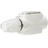 Multilux 4 set with a white thermostatic head (valve + housing + white thermostatic head)