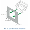 Multímetro digital multifuncional de valores de parâmetros de rede com comunicação Modbus RTU DMM-5T-2