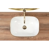 Nadgradni umivaonik Rea Belinda Diamond White/Gold - dodatno 5% POPUST uz kod REA5