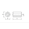 Nakrętka przedłużana Rawlplug M14 mm