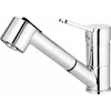 Narcissus sink tap with pull-out spout, chrome