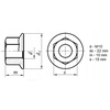 Назъбена фланцова гайкаM10 DIN 6923 ИНОКС