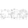 Neliönmuotoinen ABS-muovilaatikko 110x110x100mm läpinäkyvä IP67 IK06