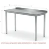 Nerezový stůl s 2 policemi 160x60x85 Polgast