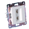 Nest RJ45/RJ11, biela, ONLINE SORTIMENT