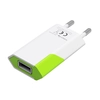Network Charger 100-240V - USB 5V 1A Slim White-Green