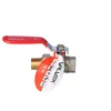 Nickel plated ball valve with gland with half screw with steel lever (DSt) ONYX 1/2 inch