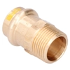 Niplu adaptor, filet exterior,22 X 3/4 bronz B Press Gas