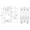 Noark 100053 AC Circuit Breaker Ex9BN 3P 3F B16A