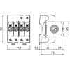 Obo Bettermann túlfeszültség-levezető ac b+c 4p v50-3+npt-280