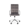 Office chair Gonzo 4 - gray (Velvet) / chrome