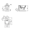 Окачено биде със скрит монтаж Ideal Standard Connect Air E026601