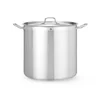 Olla alta de catering de acero inoxidable con tapa 95l Ø50 Cm Hendi 833025 - 10 Años de Garantía