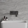 Omnires Parma graphite concealed washbasin tap