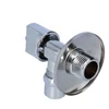 Onnline angle ball valve 1/2x3/8", code HAN511, for hydraulic installations