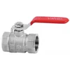 ONYX 1/2" nickel plated ball valve with gland and steel lever