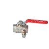 ONYX nickel plated 3/4" ball valve with lever and drain plug